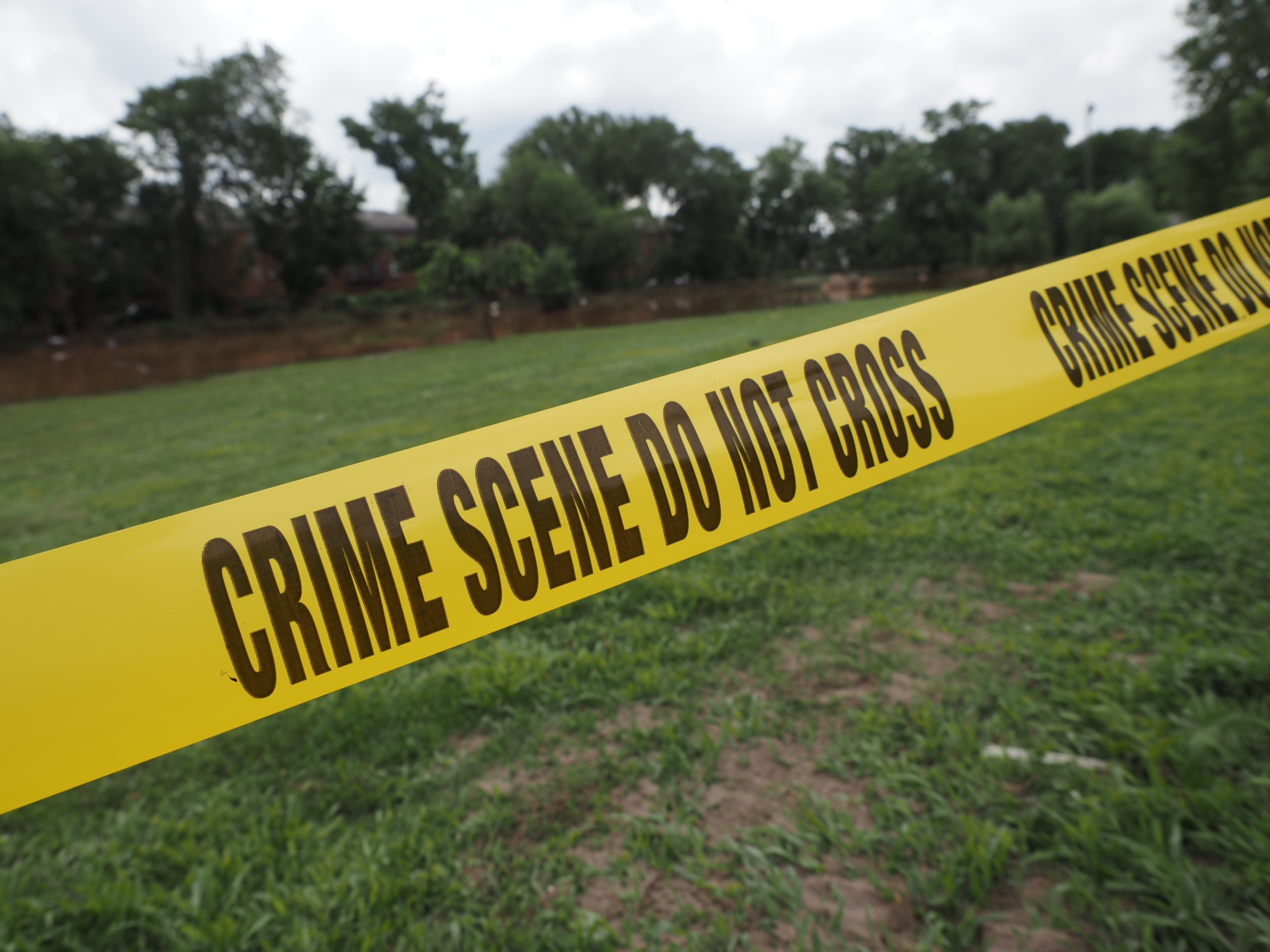 Crime scene barricade tape